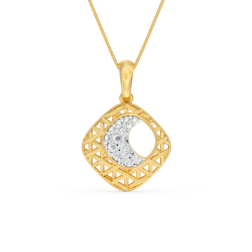 Modish Interlaced Diamond Pendant Modish Interlaced Diamond Pendant
