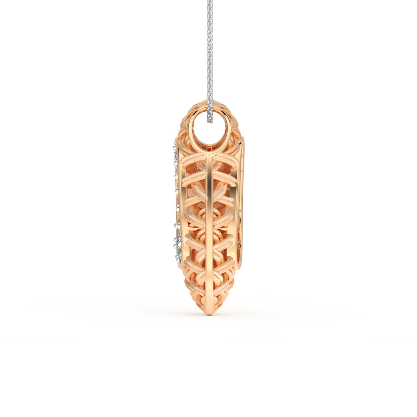 Asymmetric Twill Diamond Pendant Asymmetric Twill Diamond Pendant
