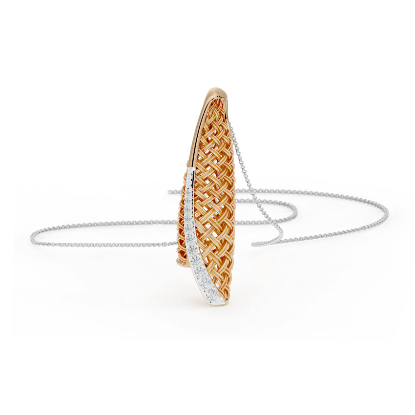 Sheathe Twill Diamond Pendant Sheathe Twill Diamond Pendant