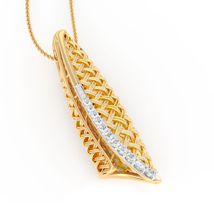 Sheathe Twill Diamond Pendant