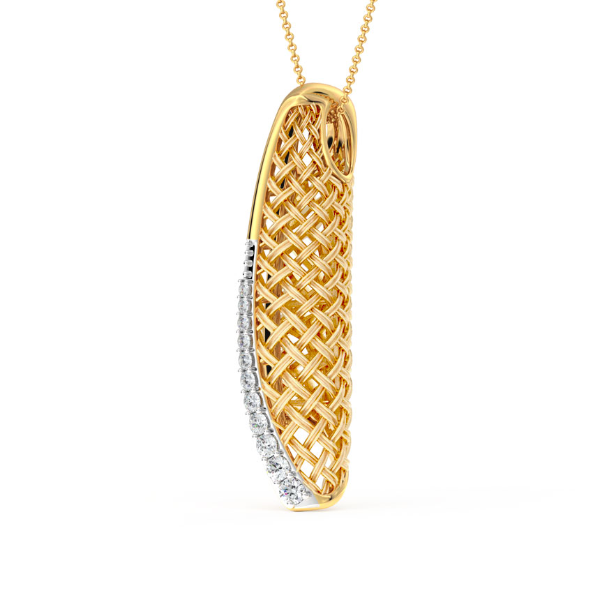 Sheathe Twill Diamond Pendant