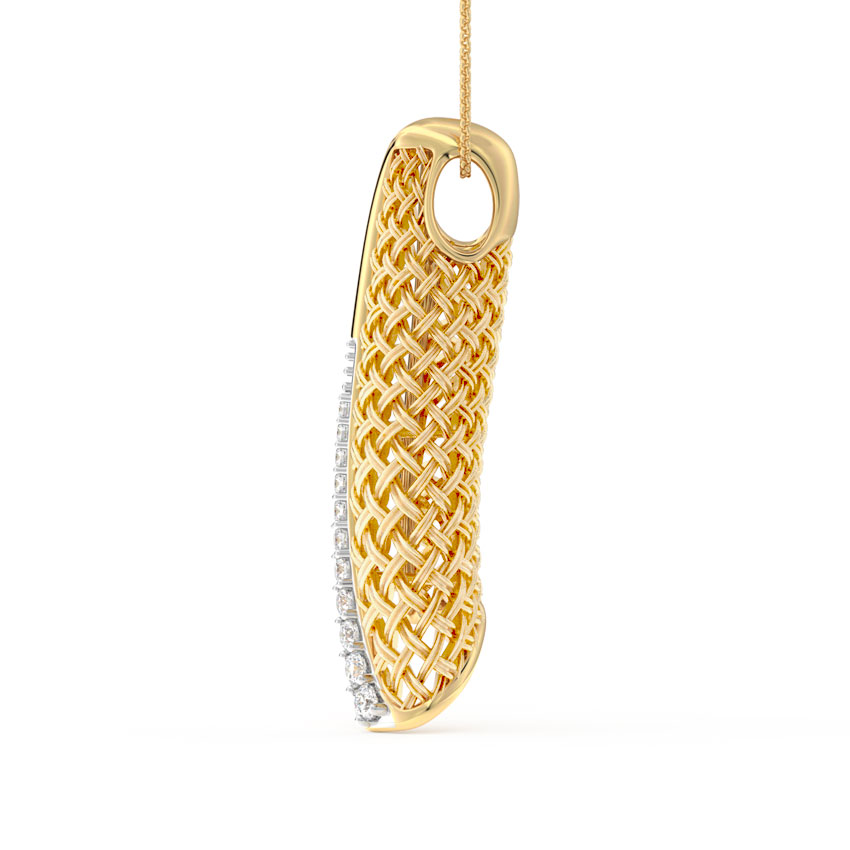 Sheathe Twill Diamond Pendant