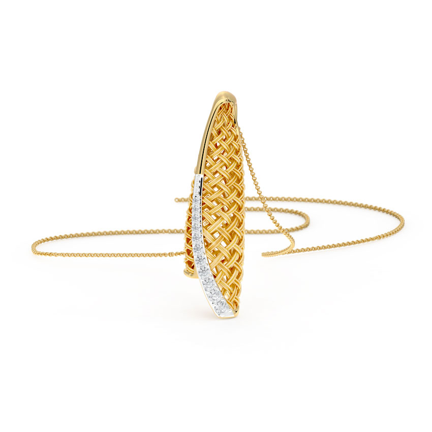 Sheathe Twill Diamond Pendant