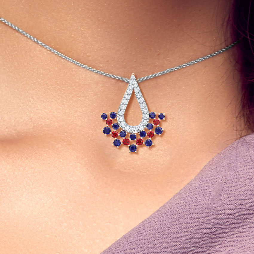 Veda Vibrant Gemstone Pendant