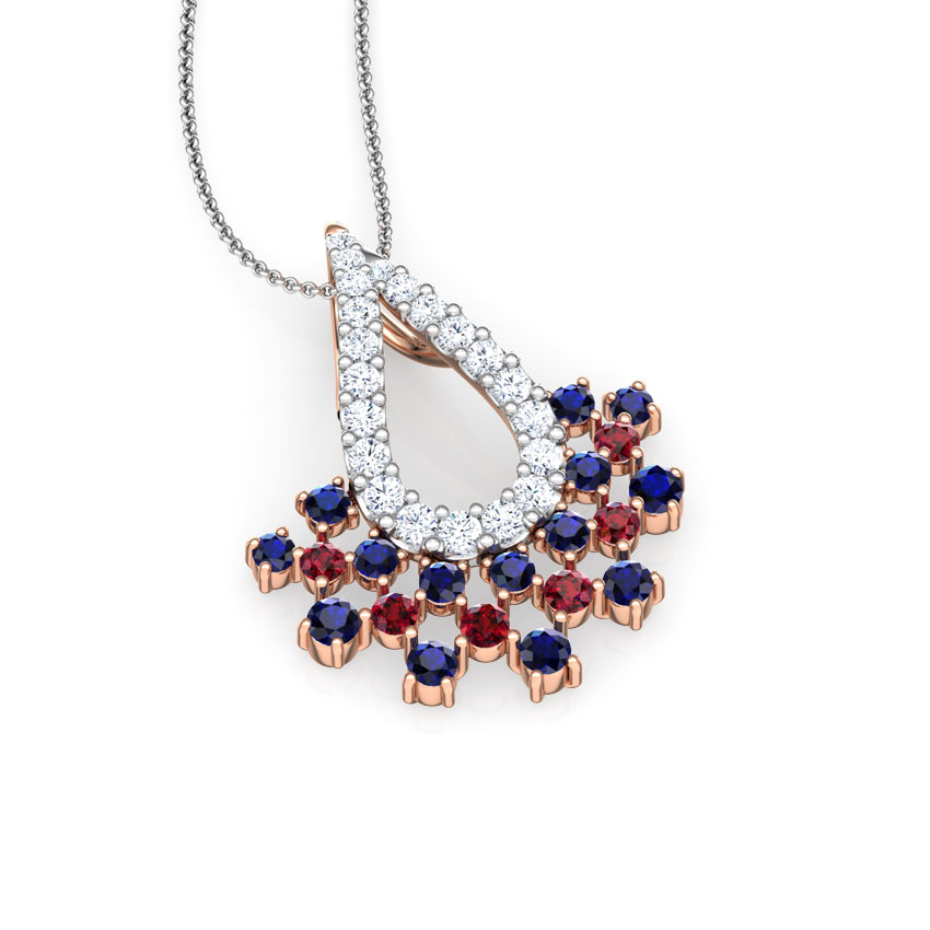 Veda Vibrant Gemstone Pendant