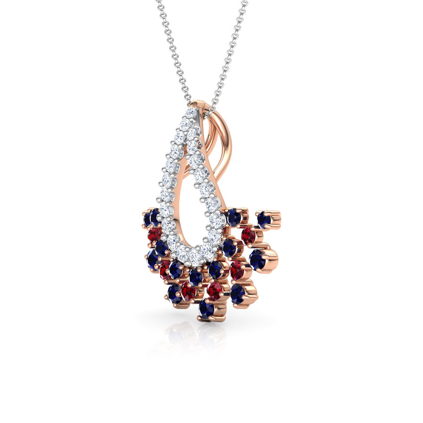 Veda Vibrant Gemstone Pendant