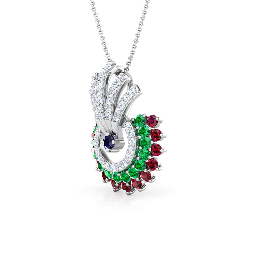 Hrishita Vibrant Gemstone Pendant Hrishita Vibrant Gemstone Pendant