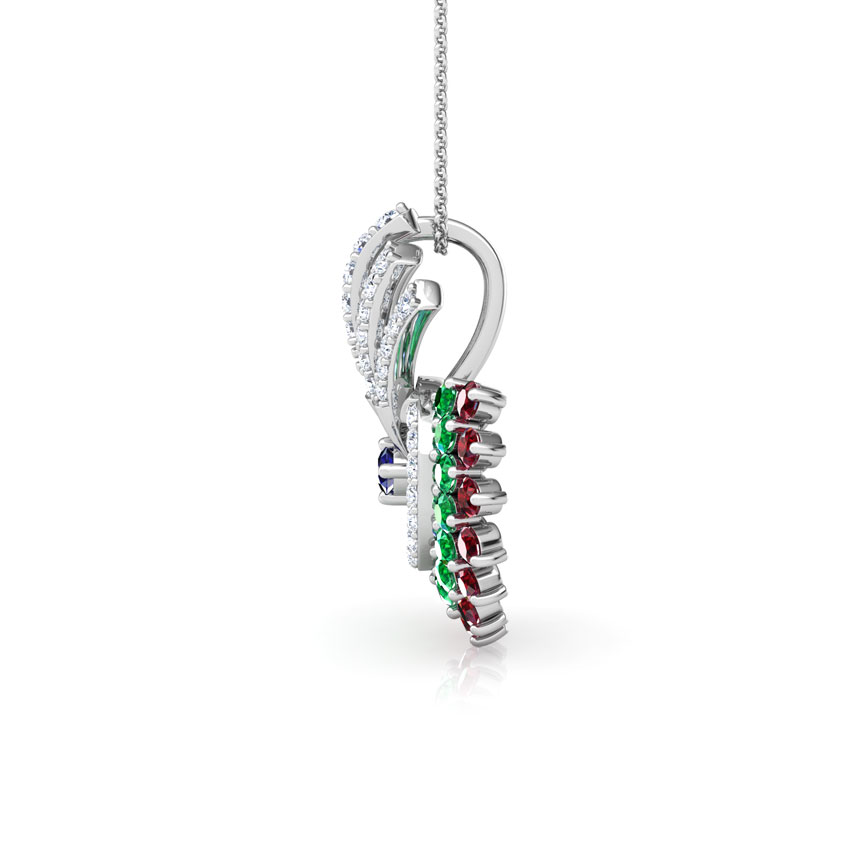 Hrishita Vibrant Gemstone Pendant Hrishita Vibrant Gemstone Pendant
