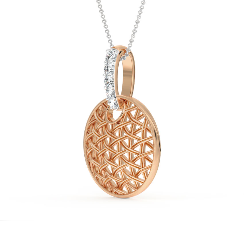 Orb Interlaced Diamond Pendant Orb Interlaced Diamond Pendant