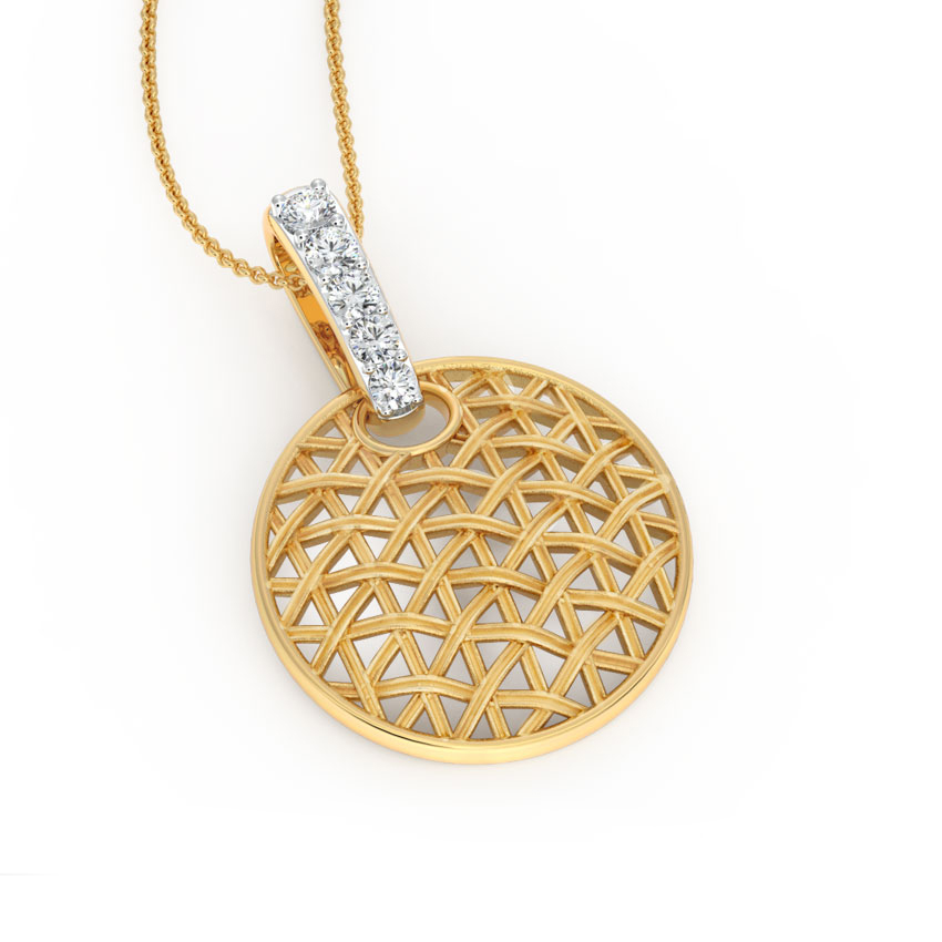 Orb Interlaced Diamond Pendant Orb Interlaced Diamond Pendant