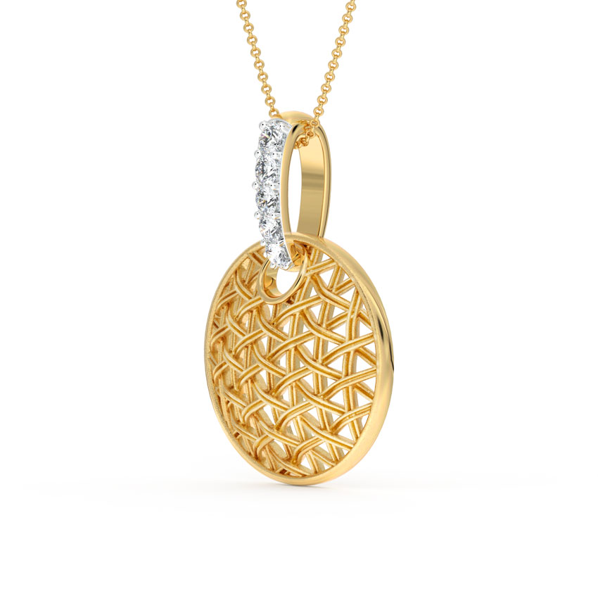 Orb Interlaced Diamond Pendant Orb Interlaced Diamond Pendant