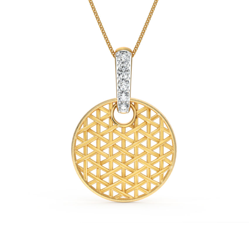 Orb Interlaced Diamond Pendant Orb Interlaced Diamond Pendant