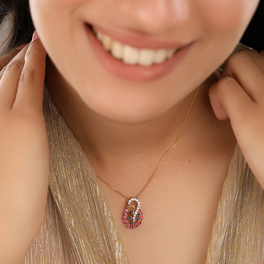 Mishti Vibrant Gemstone Pendant