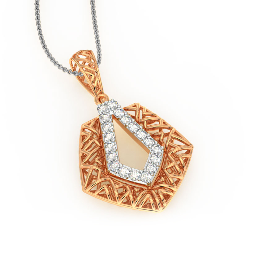Aztec Mesh Diamond Pendant Aztec Mesh Diamond Pendant