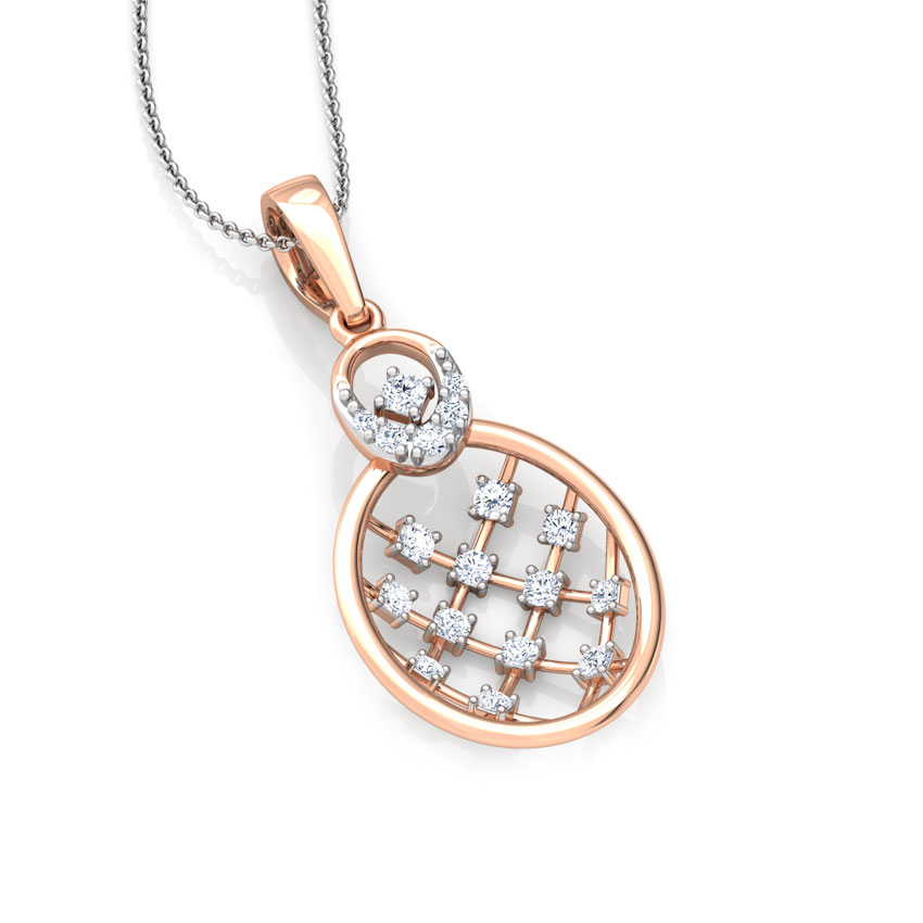 Lattice Diamond Pendant