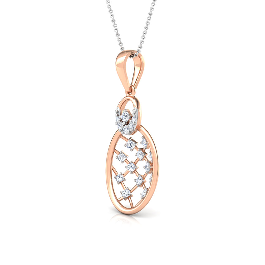 Lattice Diamond Pendant