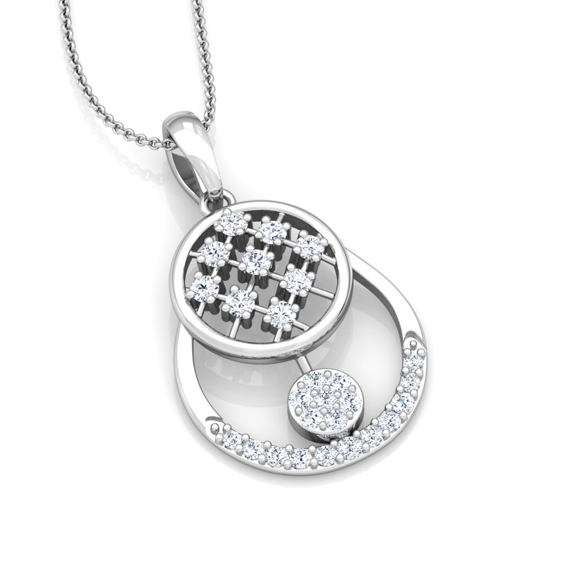 Overlay Cluster Diamond Pendant Overlay Cluster Diamond Pendant