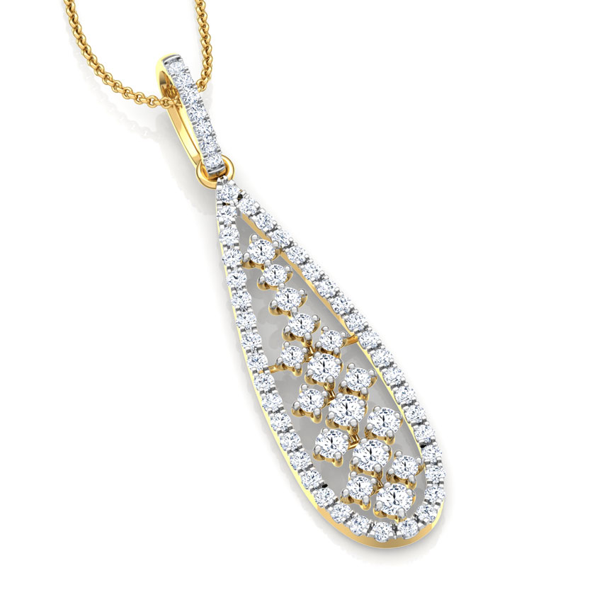 Pear Lattice Diamond Pendant Pear Lattice Diamond Pendant