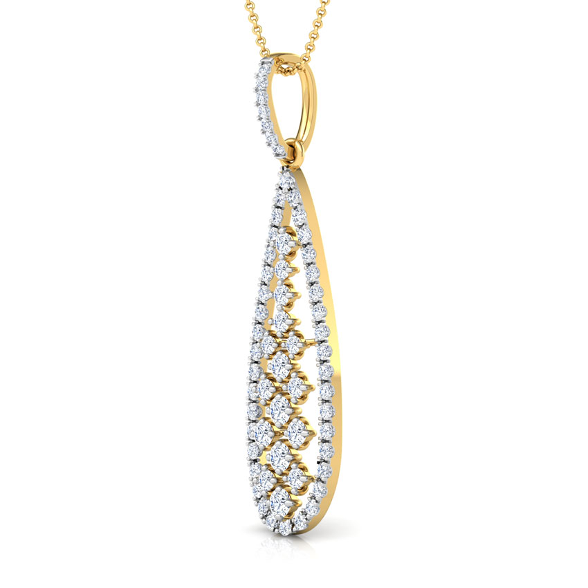 Pear Lattice Diamond Pendant Pear Lattice Diamond Pendant