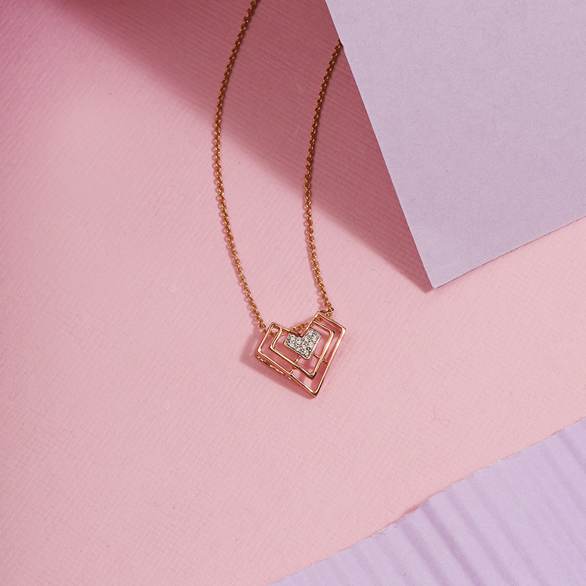 Edgy Heart Pendant