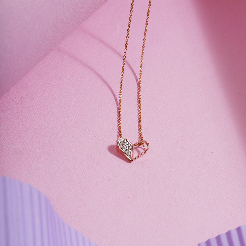 Flutter Diamond Heart Pendant Flutter Diamond Heart Pendant