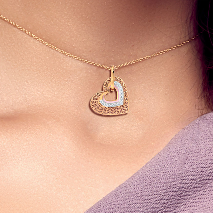 Adore Lattice Diamond Pendant