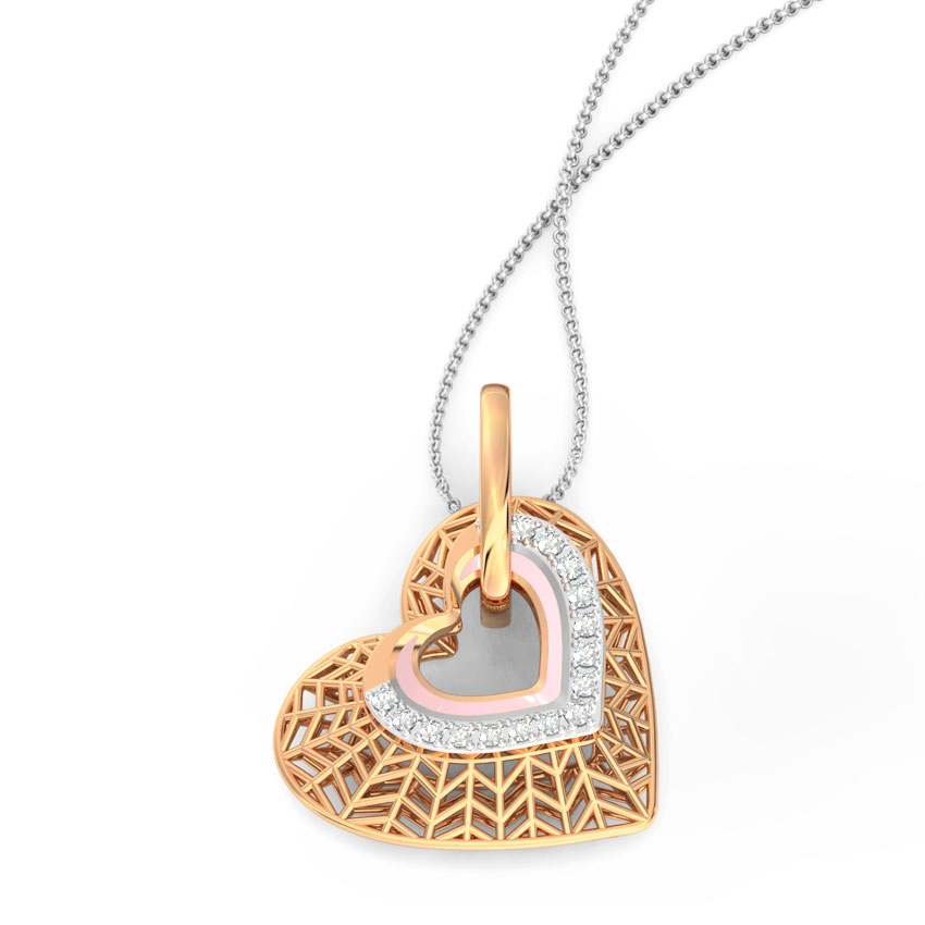 Adore Lattice Diamond Pendant