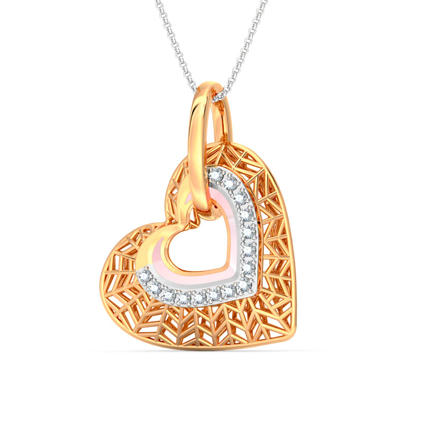Adore Lattice Diamond Pendant