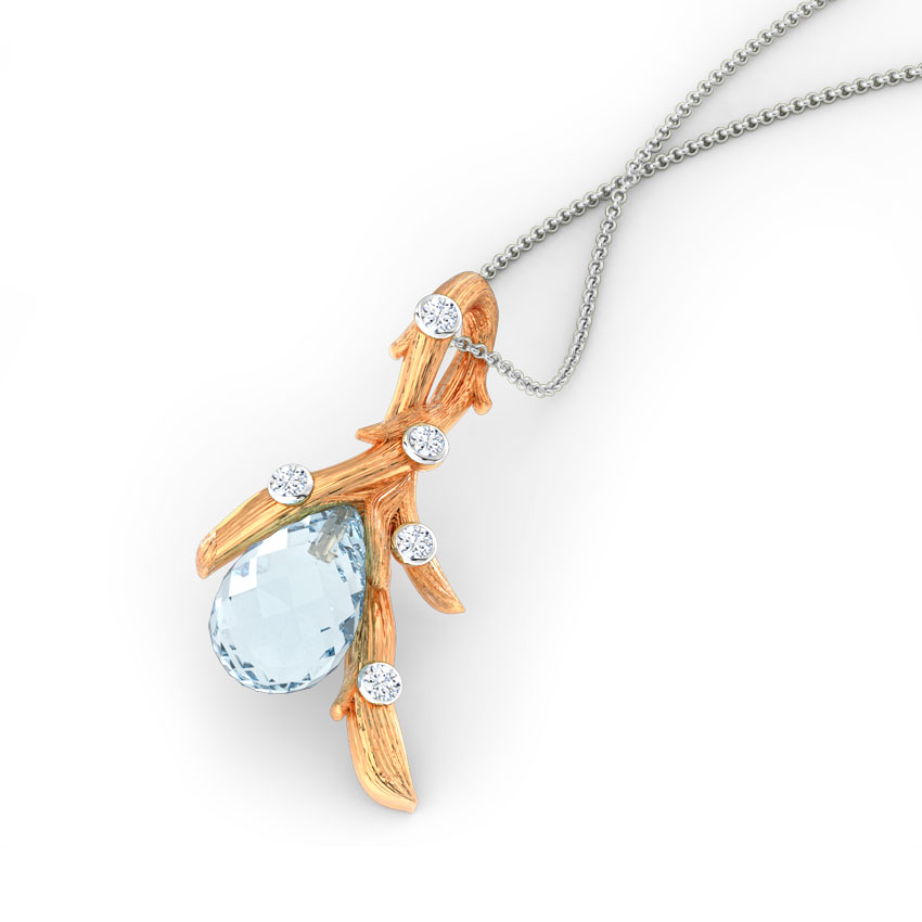 Twine Dewdrops Gemstone Pendant Twine Dewdrops Gemstone Pendant