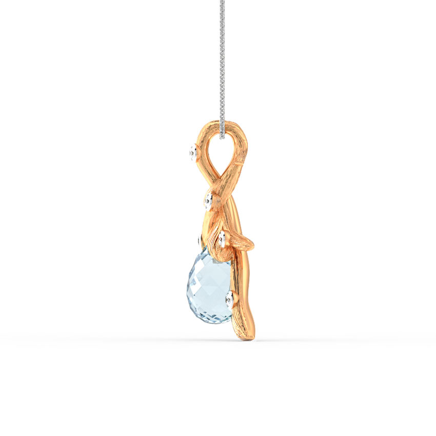 Twine Dewdrops Gemstone Pendant Twine Dewdrops Gemstone Pendant