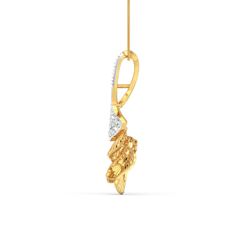 Ginko Leaf Diamond Pendant Ginko Leaf Diamond Pendant
