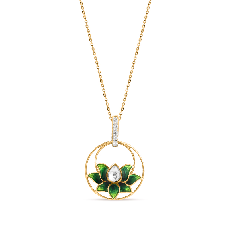 Graceful Bilor Lotus Pendant