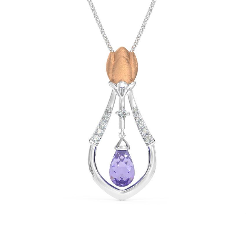 Classic Tulip Gemstone Pendant Classic Tulip Gemstone Pendant
