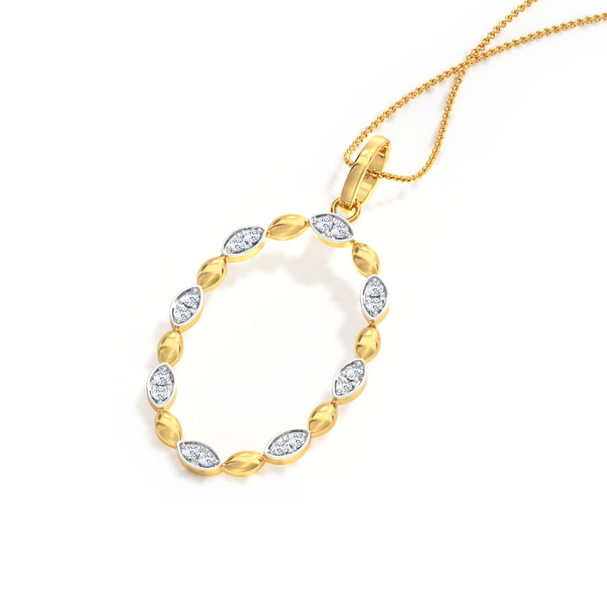 Oval Halo Pendant