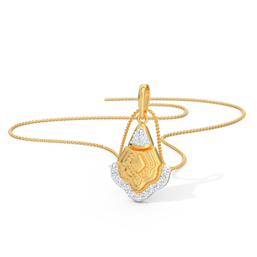 Diamond Pendants 18 Karat Yellow Gold Ridhi Diamond Pendant
