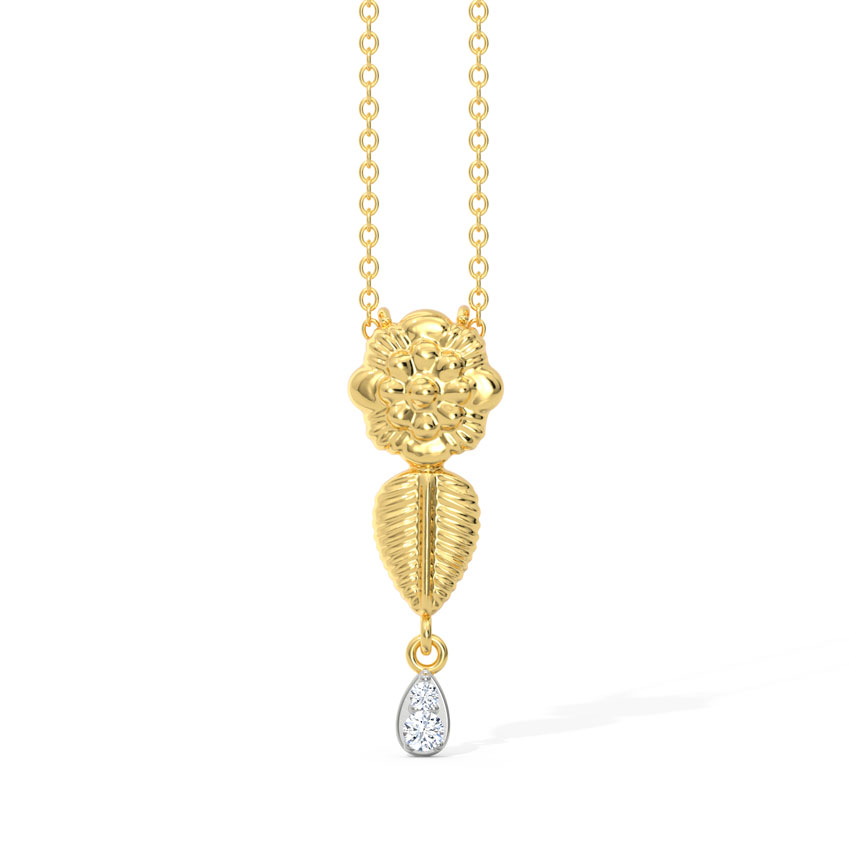 Aarna Leaf Diamond Pendant