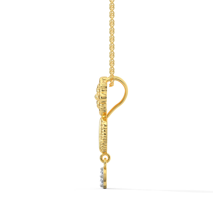 Aarna Leaf Diamond Pendant