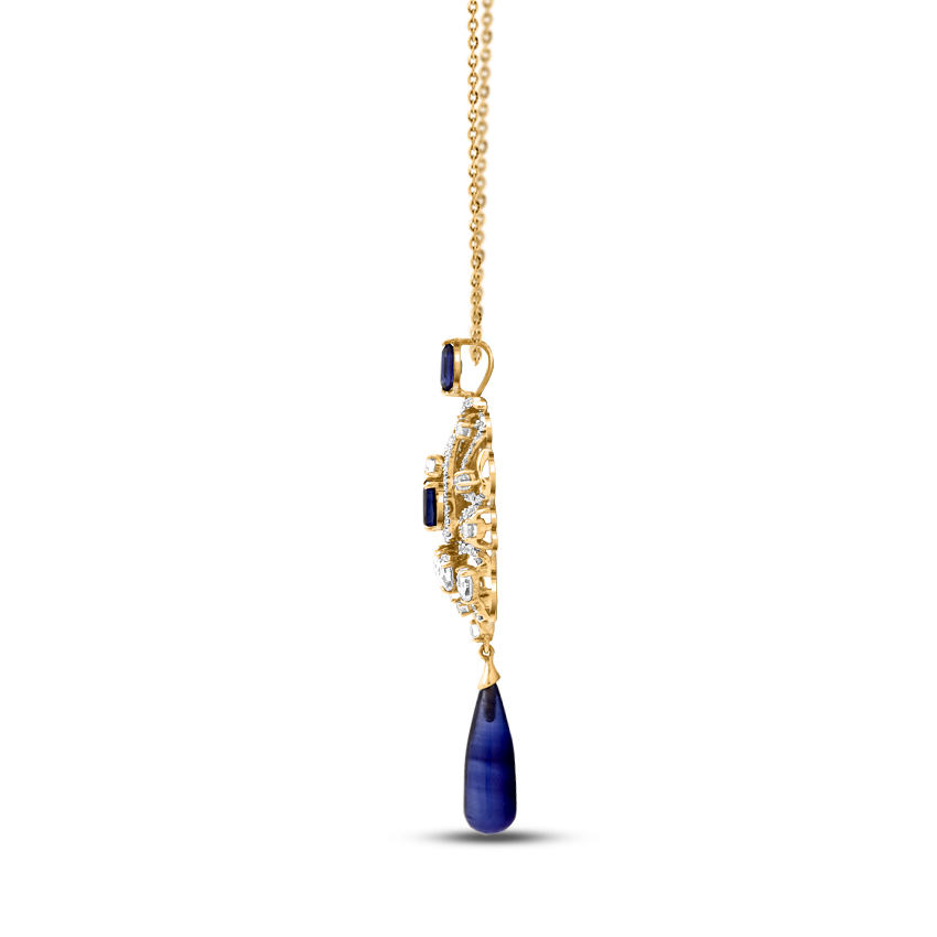 Striking Azure Gemstone Pendant