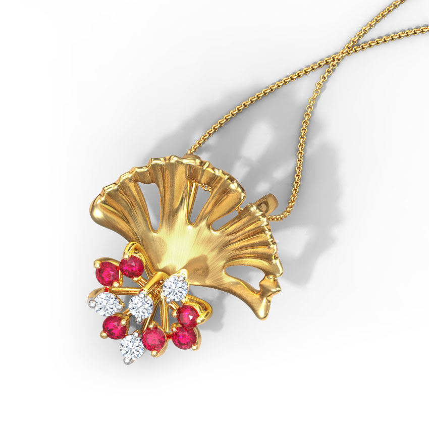 Artistic Ginkgo Pendant