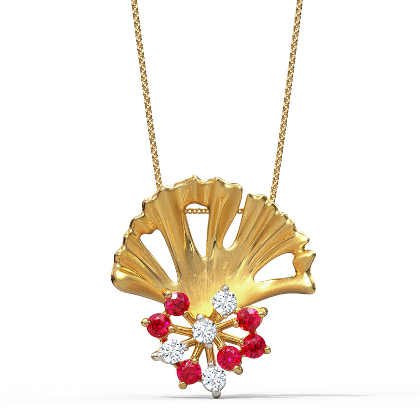 Artistic Ginkgo Gemstone Pendant Artistic Ginkgo Gemstone Pendant