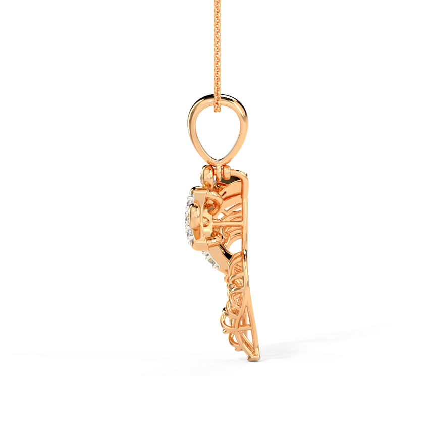 Om Ganpati Diamond Pendant