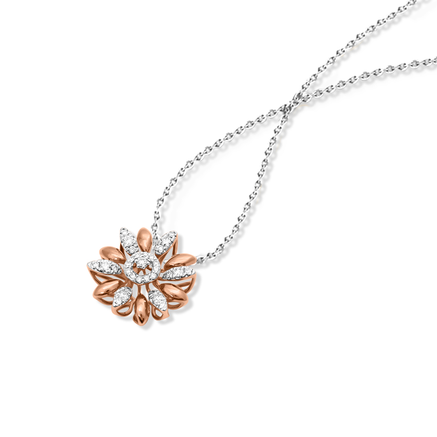 Zara Sunflower Diamond Pendant