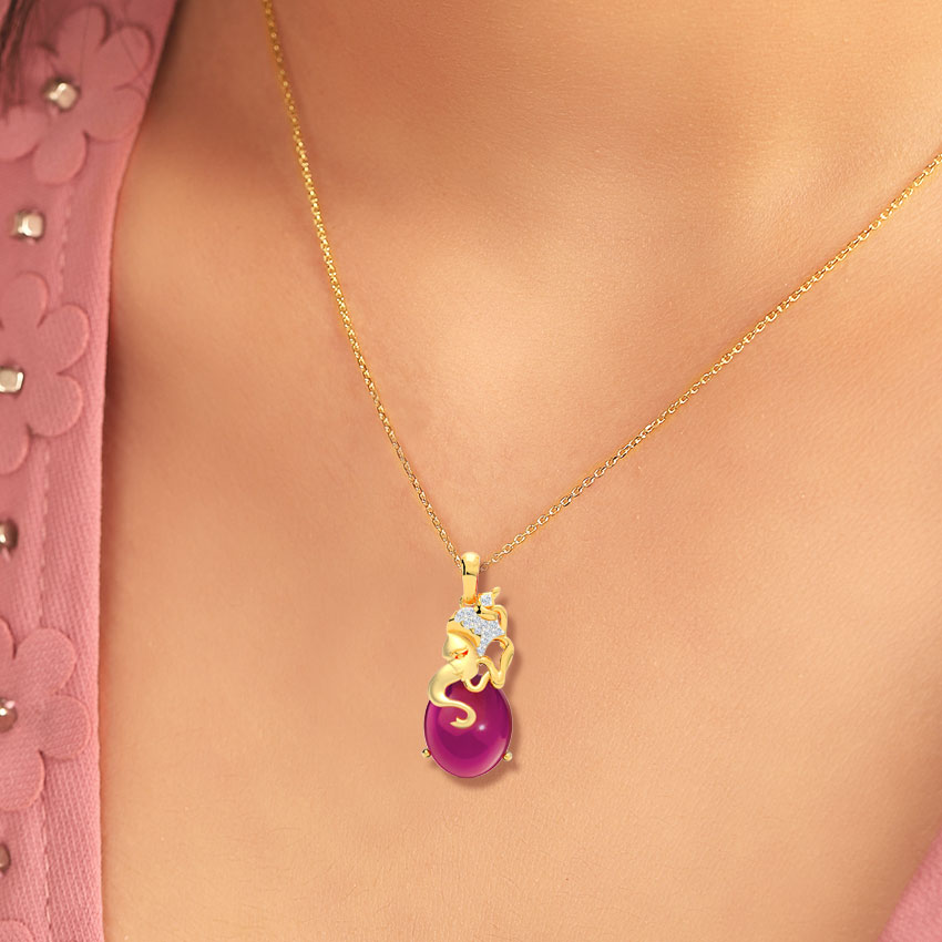 Ganesha Deity Gemstone Pendant Ganesha Deity Gemstone Pendant