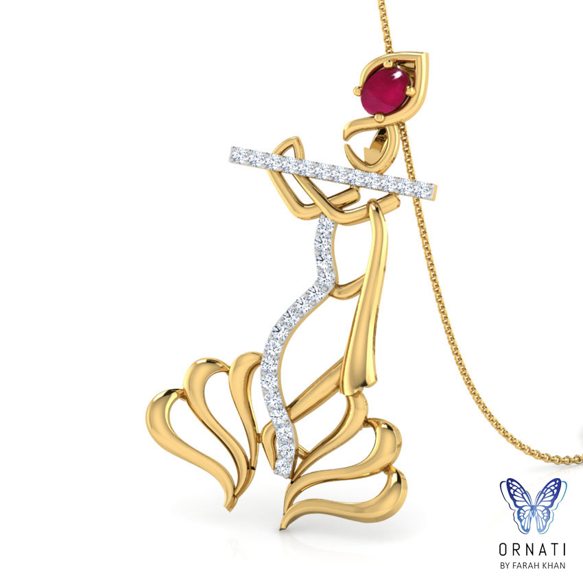 Shree Krishna Snake Pendant