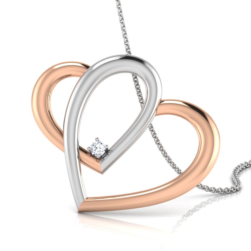 Interlocked Heart Pendant