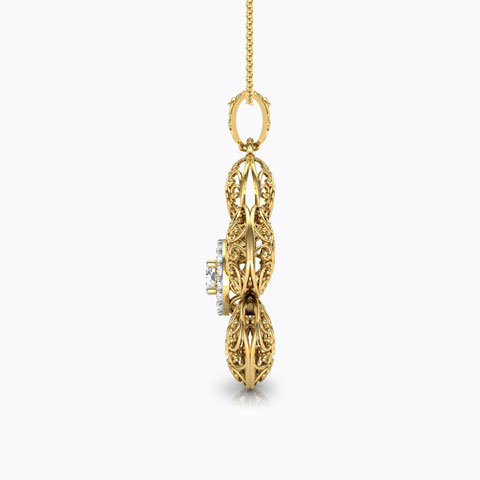 Kalika Trellis Diamond Pendant