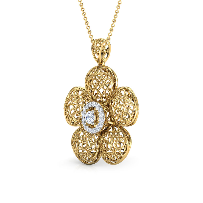 Kalika Trellis Diamond Pendant