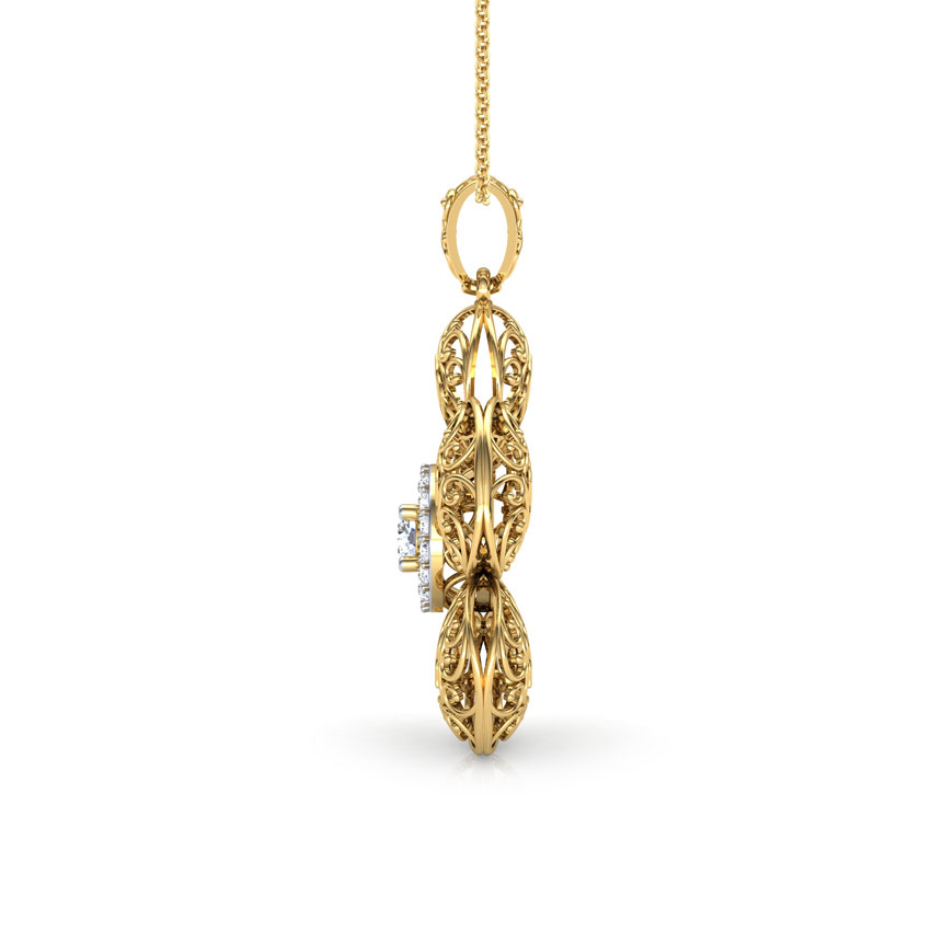 Kalika Trellis Diamond Pendant