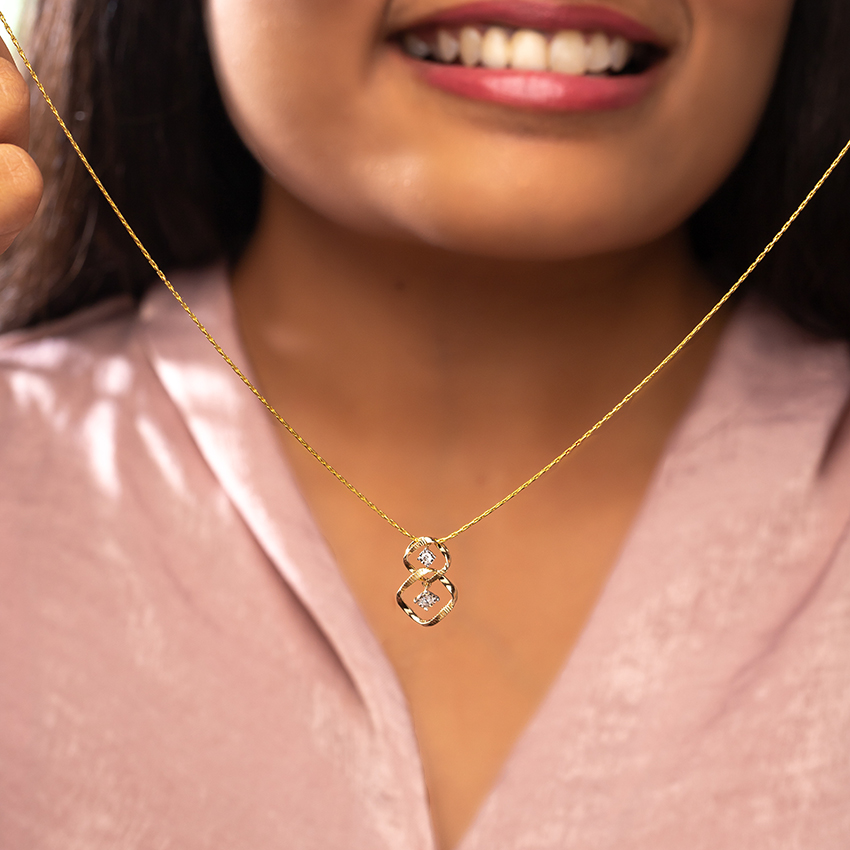 Twine Diamond Miracle Plate Pendant