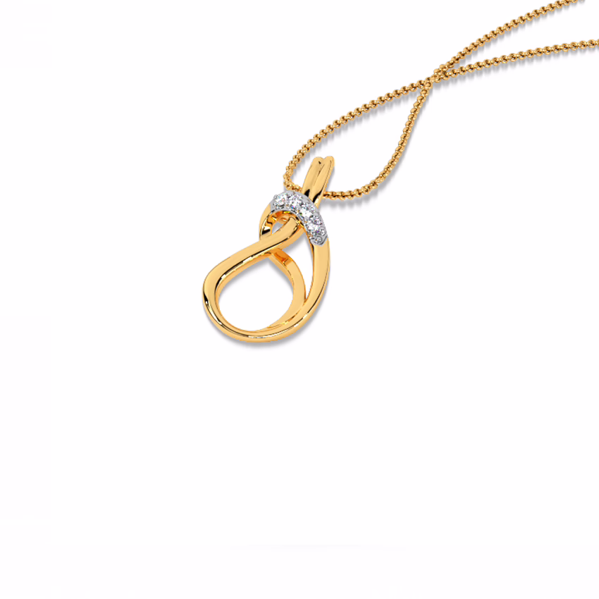 Diamond Pendants 18 Karat Rose Gold Twirlex Diamond Pendant